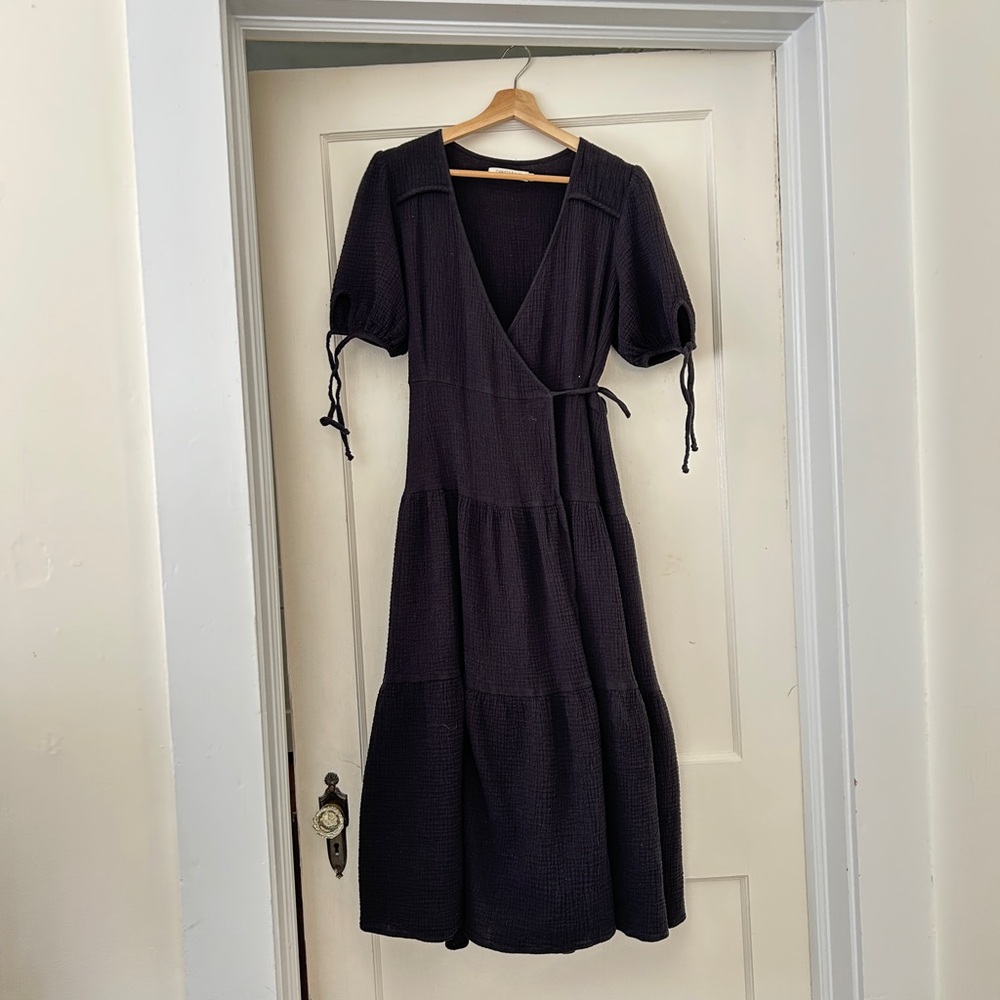 Christy Dawn Augusta Dress Black Gauze Large